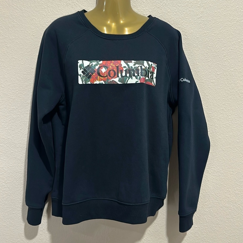 COLUMBIA Women’s Floral Graphic Sweatshirt, Size L